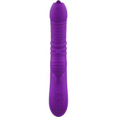 Armony - vibrador de coelho totalmente g spot com efeito de calor violeta de língua estimulante armony vibrators caliente. Pt