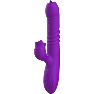 Armony - vibrador de coelho totalmente g spot com efeito de calor violeta de língua estimulante armony vibrators caliente. Pt