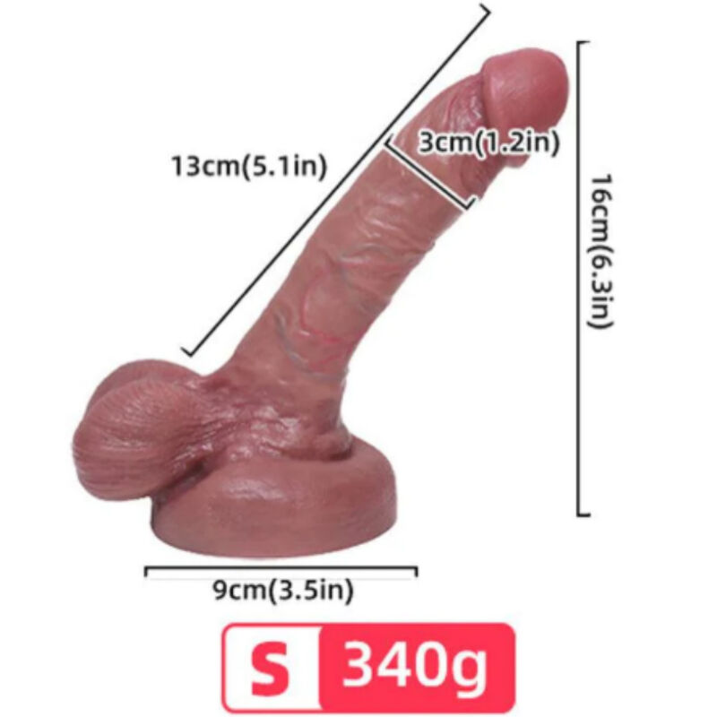 ARMONY - DILDO SILICONE LÍQUIDO REALISTA 13 CM 2 Armony - dildo silicone líquido realista 13 cm - image 2
