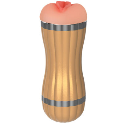 ARMONY - BEVIS DUPLO MASTURBADOR VAGINAL E BOCAL SEM VIBRAÇÃO DOURADO