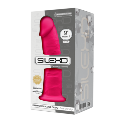 Silexd - modelo 2 pênis realista premium silexpan silicone fúcsia 23 cm silexd caliente. Pt