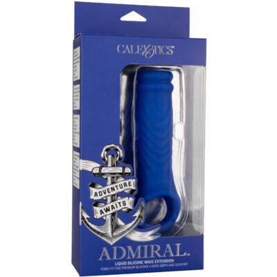 Calexotics - admiral wave penis cover líquido silicone azul calexotics caliente. Pt