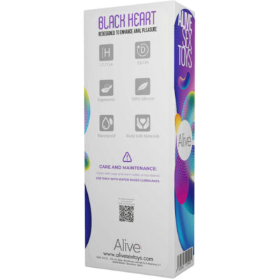 Alive - estimulador anal black heart teal alive caliente. Pt