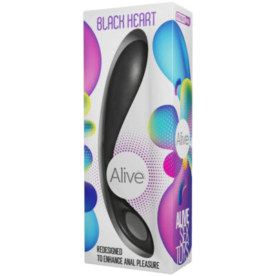 Alive - estimulador anal black heart teal alive caliente. Pt