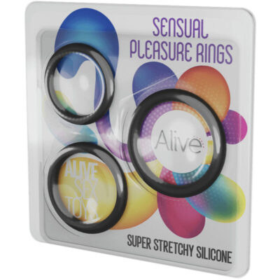 Alive - kit três anéis de prazer sensual alive caliente. Pt