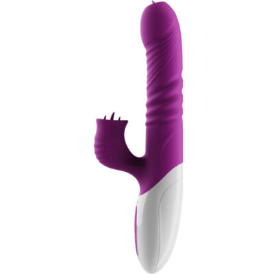 Alternative view of ARMONY - VIBRADOR DE LÍNGUA DUPLA E EFEITO DE CALOR VIOLETA DE EMPURRO