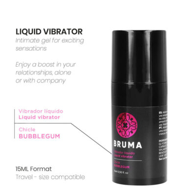 Alternative view of BRUMA - VIBRADOR LÍQUIDO ULTRA DESLIZANTE BUBBLEGUM 15 ML
