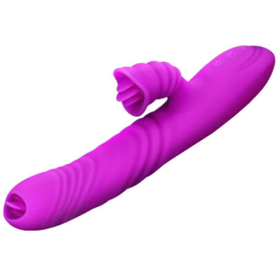 Alternative view of ARMONY - ANGELIA VIBRADOR MULTIFUNO LÍNGUA DUPLA EFEITO DE CALOR VIOLETA