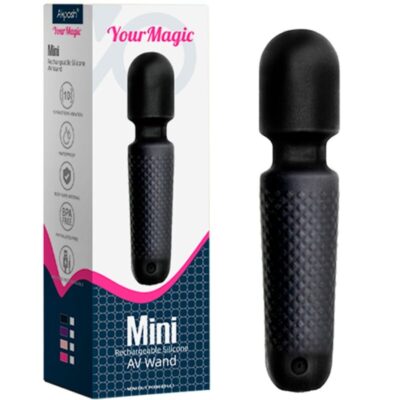 Armony - your magic massager e vibrador recarregável 10 vibrações wand dots preto armony massagers caliente. Pt