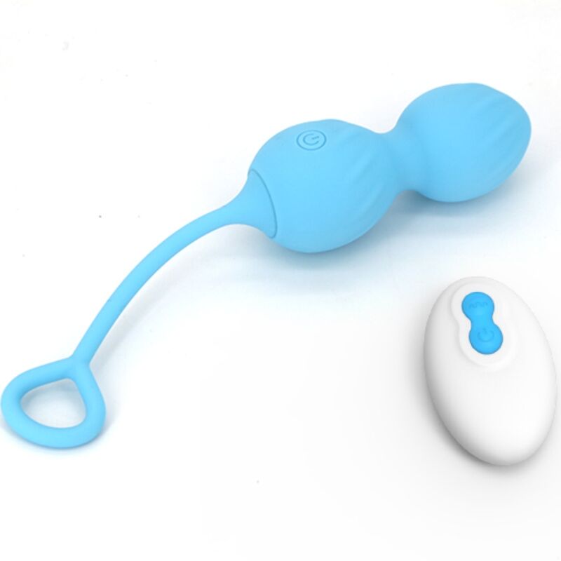 ARMONY - BLOSSOMS VAGINAL DUMBBELL VIBRAÇÃO CONTROLE REMOTO 10 VIBRAÇÕES AZUL 1 Armony - blossoms vaginal dumbbell vibração controle remoto 10 vibrações azul
