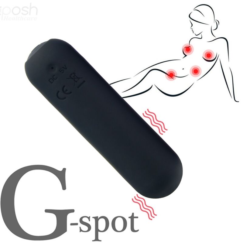 ARMONY - SPLASH HAHA VIBRADOR BALA SILICONE 10 VIBRAÇÕES 75 X 19 CM PRETO 5 Armony - splash haha vibrador bala silicone 10 vibrações 75 x 19 cm preto - image 5