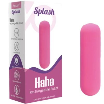 Armony - splash haha vibrador bala silicone 10 vibrações 75 x 19 cm rosa armony stimulators caliente. Pt