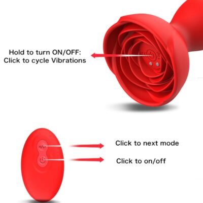 Armony - extreme a bloom vibrador rose e plug anal controle remoto vermelho armony anal caliente. Pt