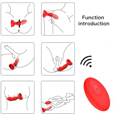 Armony - extreme a bloom vibrador rose e plug anal controle remoto vermelho armony anal caliente. Pt
