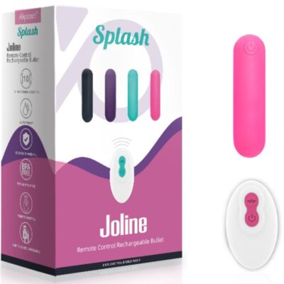 Armony - splash joline vibrador bala silicone controle remoto 10 vibrações 65 x 15 cm rosa armony stimulators caliente. Pt