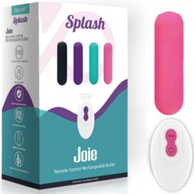 Armony - splash joie vibrador bullet silicone controle remoto 10 vibrações 75 x 19 cm rosa armony stimulators caliente. Pt
