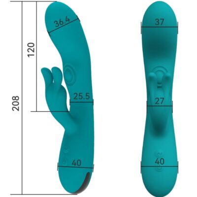 Alternative view of ARMONY - DANCING BUNNY VIBRADOR COELHO 10 VELOCIDADES VERDE