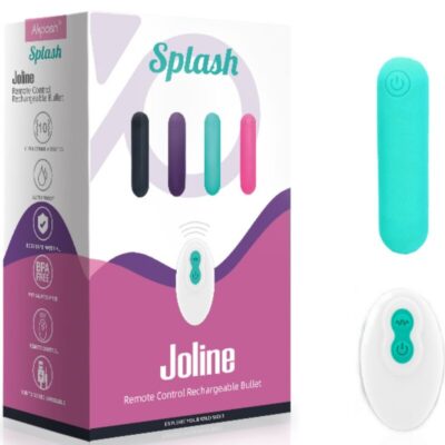 Armony - splash joline vibrador bullet silicone controle remoto 10 vibrações 65 x 15 cm verde armony stimulators caliente. Pt