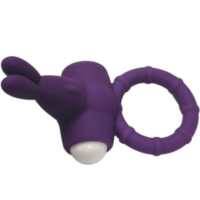 Alternative view of ARMONY - MS BUNNY ANEL VIBRADOR SILICONE ROXO