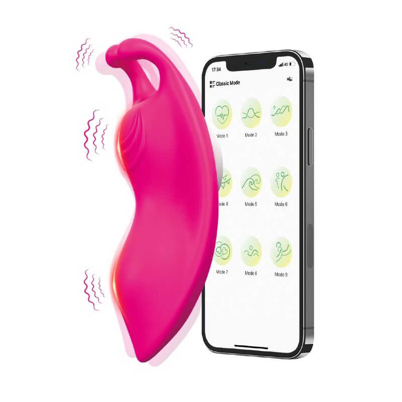 ARMONY - HONEYBEE WEARABLE CALÇAS VIBRADOR G-SPOT FÚCSIA - APLICATIVO GRATUITO 1 Armony - honeybee wearable calças vibrador g-spot fúcsia - aplicativo gratuito