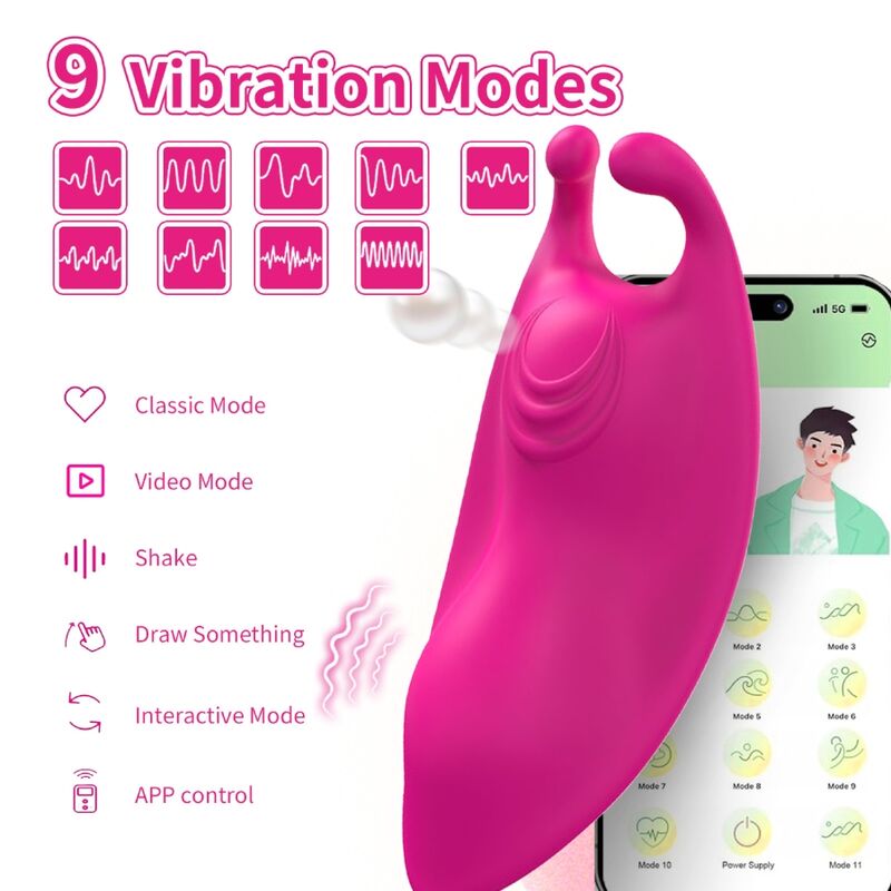 ARMONY - HONEYBEE WEARABLE CALÇAS VIBRADOR G-SPOT FÚCSIA - APLICATIVO GRATUITO 4 Armony - honeybee wearable calças vibrador g-spot fúcsia - aplicativo gratuito - image 4