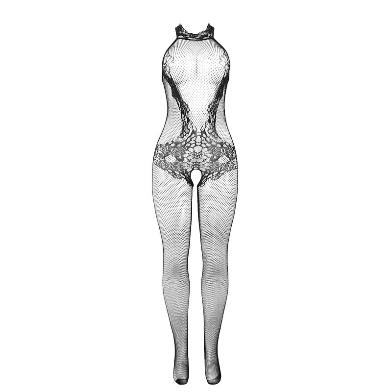 SUBBLIME - 951801 BODYSTOCKING SEM FUNDO DE REDE E RENDA COM GOLA ALTA PRETO TAMANHO ÚNICO 5 Subblime - 951801 bodystocking sem fundo de rede e renda com gola alta preto tamanho único - image 5
