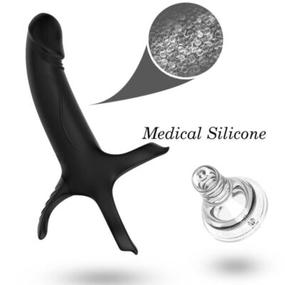 Armony - dildo com anel e vibrador preto armony for him caliente. Pt