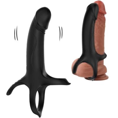 Armony - dildo com anel e vibrador preto armony for him caliente. Pt