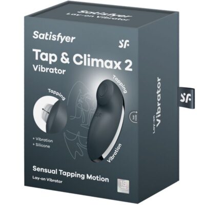 Satisfyer - tap & climax 2 vibrador e estimulador cinza satisfyer vibrator caliente. Pt