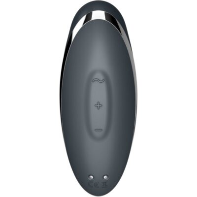 Satisfyer - tap & climax 2 vibrador e estimulador cinza satisfyer vibrator caliente. Pt