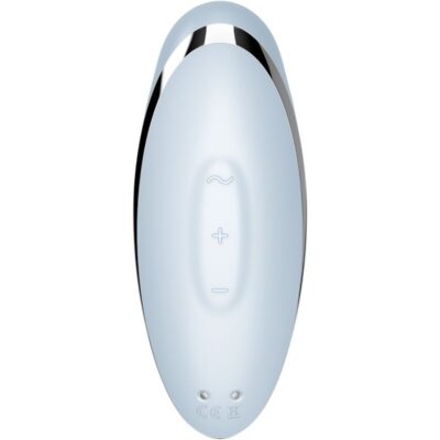 Satisfyer - tap & climax 2 vibrador & estimulador azul satisfyer vibrator caliente. Pt