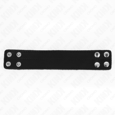 Kink - anel de couro para pênis com fecho de pressão 18,5 x 3,3 cm kink ring power caliente. Pt
