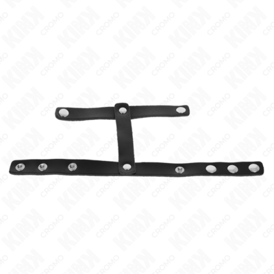 Kink - anel de couro ajustável para pênis e tinta divisora de bolsas kink ring power caliente. Pt