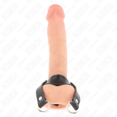 Kink - anel para pênis com anéis em forma de "d" 18,5 x 3,3 cm kink ring power caliente. Pt