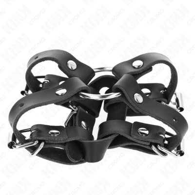 Kink - anel para pênis com várias tiras ajustáveis kink ring power caliente. Pt