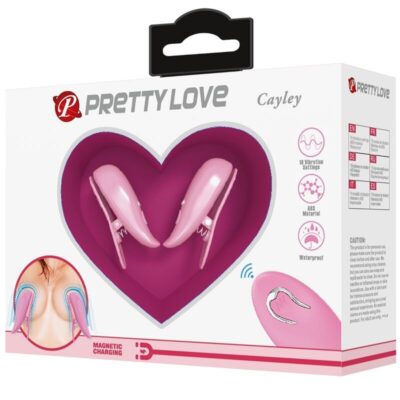 Pretty love - cailey nipple clamps 10 vibrações controle remoto rosa pretty love caliente. Pt