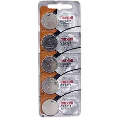 MAXELL - BATERIA DE LÍTIO BOTÃO CR2025 3V BLISTER*5