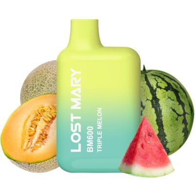 LOST MARY - BM600 NICOTINE VAPER 2% DESCARTÁVEL TRIPLO MELÃO