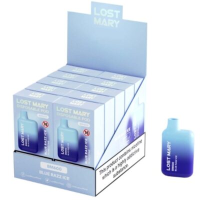 Alternative view of LOST MARY - BM600 NICOTINA VAPER 2% DESCARTÁVEL AZUL RAZZ ICE