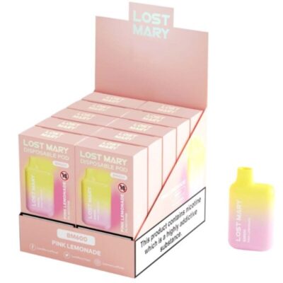 Alternative view of LOST MARY - BM600 NICOTINE VAPER 2% DESCARTÁVEL ROSA LIMONADA
