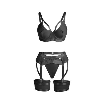 Subblime - 955243 sutiã bondage preto com conjunto de liga l/xl subblime sets caliente. Pt