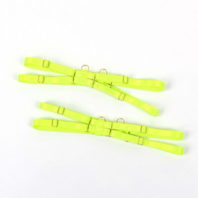 Subblime - 955274 conjunto de sutiã com colar e detalhes nas pernas verde fluorescente s/m subblime sets caliente. Pt