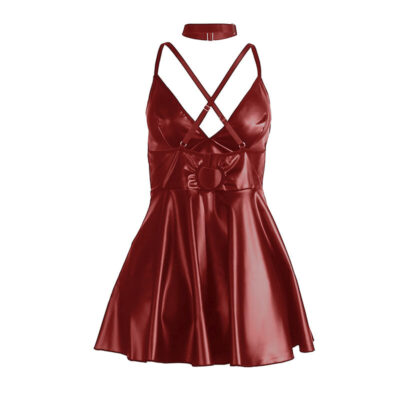Subblime - 955403 vestido com alças de couro bordô l/xl subblime dresses caliente. Pt