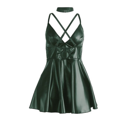 Subblime - 955434 vestido com alças de couro verde s/m subblime dresses caliente. Pt