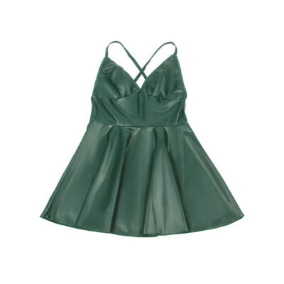 Subblime - 955434 vestido com alças de couro verde s/m subblime dresses caliente. Pt