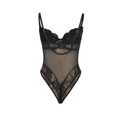 Subblime - 955618 bodysuit de renda com fecho de baixo preto s/m subblime bodies caliente. Pt