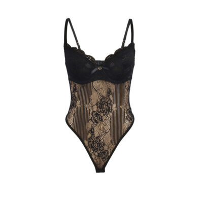 Subblime - 955618 bodysuit de renda com fecho de baixo preto s/m subblime bodies caliente. Pt