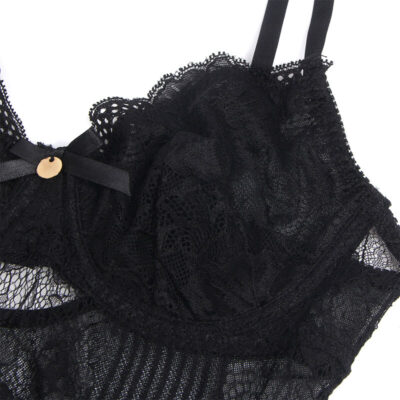 Subblime - 955618 bodysuit de renda com fecho de baixo preto s/m subblime bodies caliente. Pt