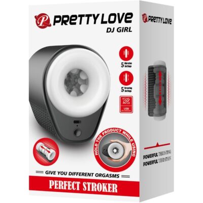 Pretty love - dj girl masturbador masculino com vibração 5 configurações negro pretty love male caliente. Pt