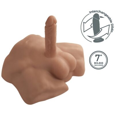 Silexd - apollo s realista meio torso masculino caramelo silexd caliente. Pt